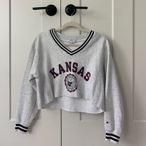 KU Cropped Sweatshirt